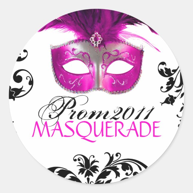 Small - Classy Masquerade Sticker (Front)