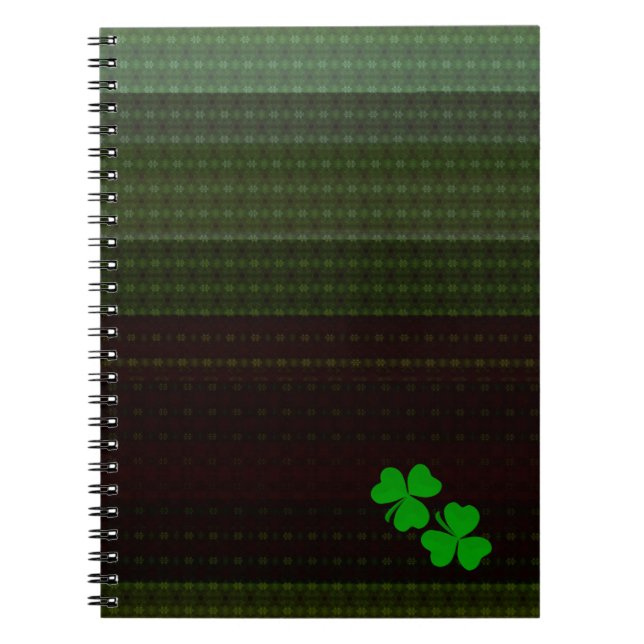 Small clover shamrock notebook (Front)