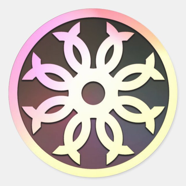 Small CoC Crest (Colourful) Classic Round Sticker (Front)