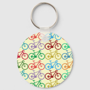 small colour bicycles key ring
