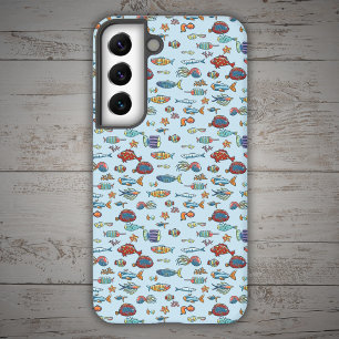 Small Colourful Fish Pattern Samsung Galaxy Case