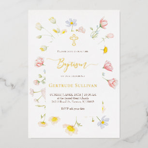 small colourful flowers Baptism