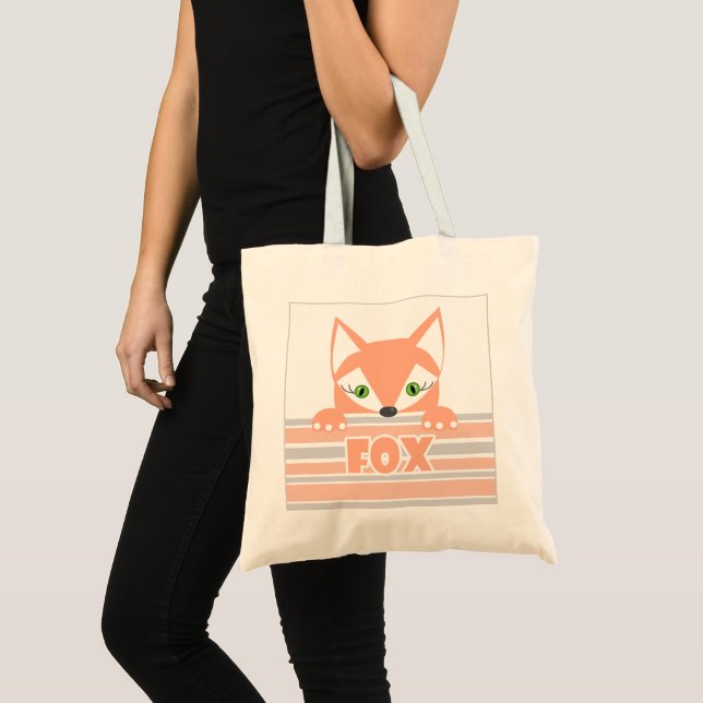 Small, curious Fox Tote Bag (Front (Product))