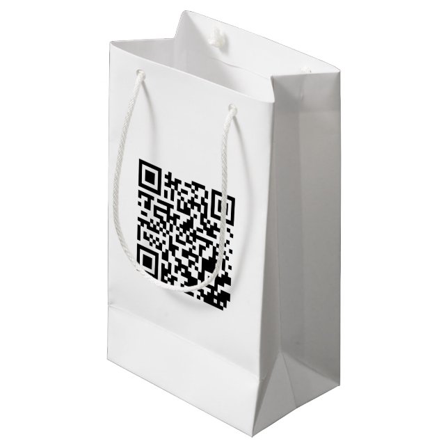 Small Custom Bag with QR Code for Brand Promotion (Front Angled)