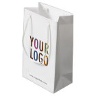 Small Custom Gift Bag with Company Logo 5 x 8.5 in