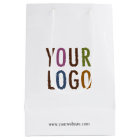 Small Custom Gift Bag with Company Logo 5 x 8.5 in