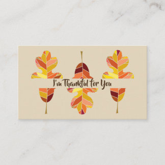 Small Custom Thankful for You Notes w Bible Verse Business Card