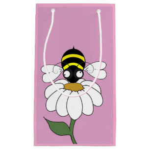 Small Daisy Bee Gift Bag