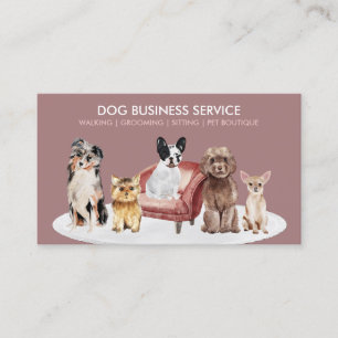 Small Dog Boutique Service Business Card
