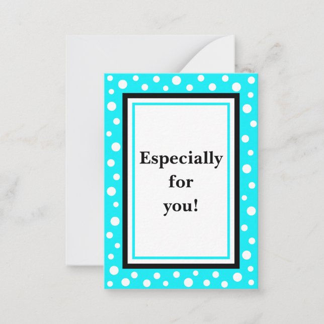Small Dot "A Little Something!" Cards_Turq Card (Front)