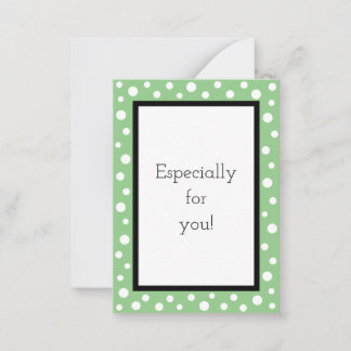 Small Dot Gift Note Cards_Spring Green Card