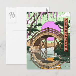 Small drops of water can also make a river postcard