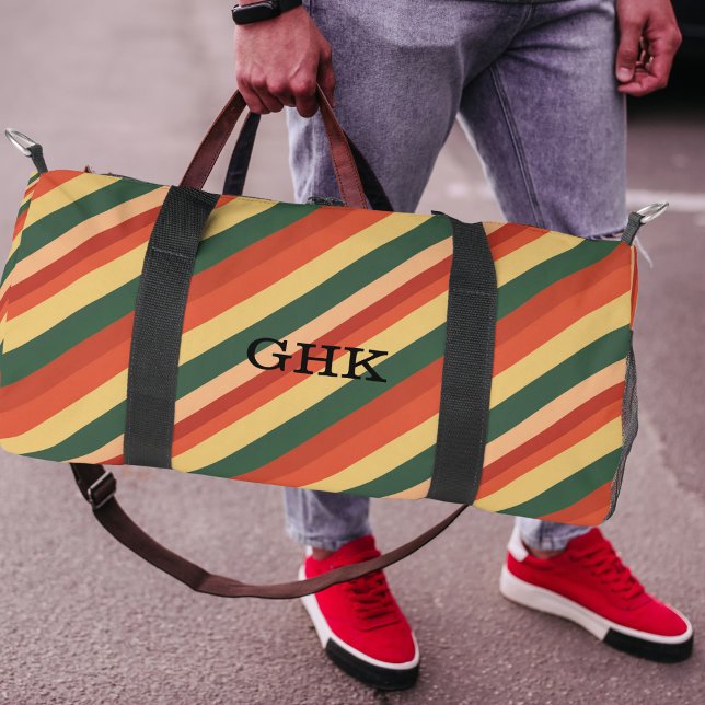 Small Duffel Bag / Custom Monogram-Earth Tones (Creator Uploaded)