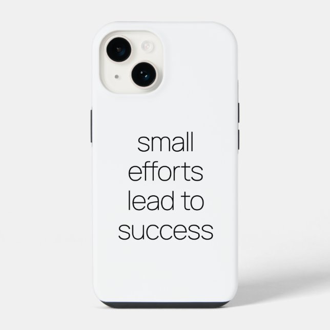 Small Efforts iPhone Case (Back)