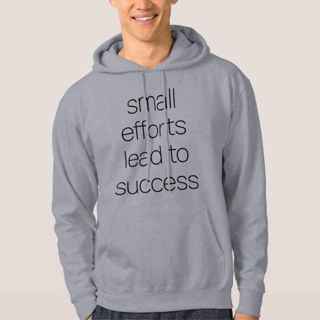 Small Efforts Men's Basic Hoodie (Front)