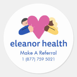 Small Eleanor Health Referral Sticker (1.5 in)