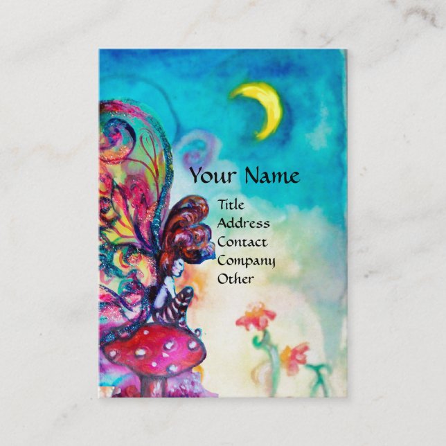 Small Elf of Mushrooms Business Card (Front)