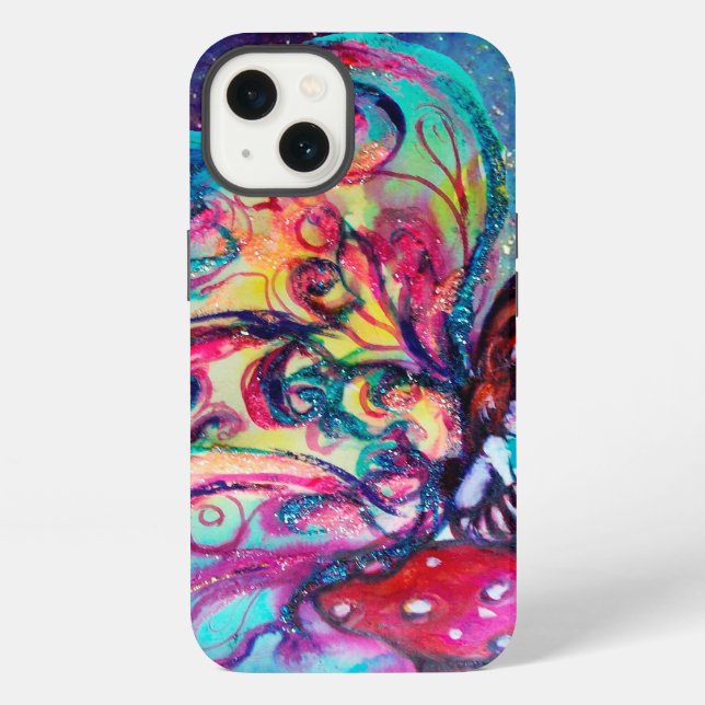 SMALL ELF OF MUSHROOMS iPhone CASE (Back)