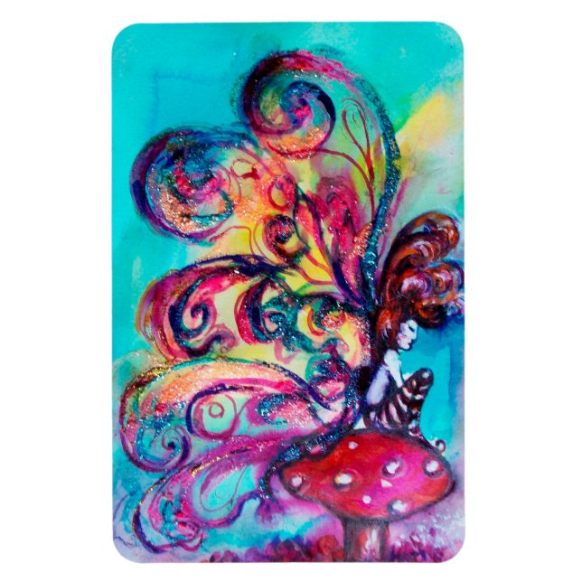 SMALL ELF OF MUSHROOMS MAGNET (Vertical)