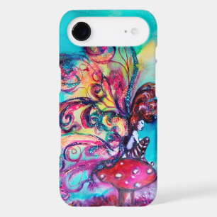 SMALL ELF OF MUSHROOMS ,Pink Gold Yellow Blue