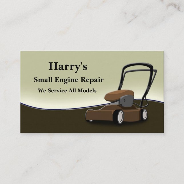 Small Engine Repair Business Card (Front)
