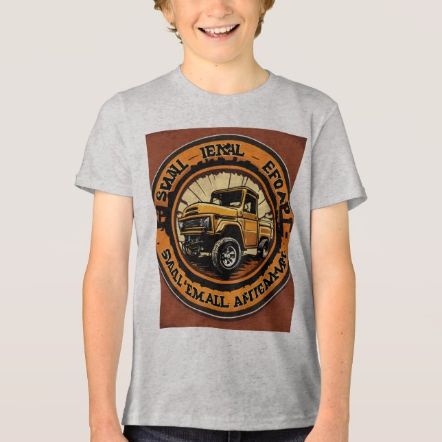 Small Engine Repair Logo Tri-Blend Shirt (Front)