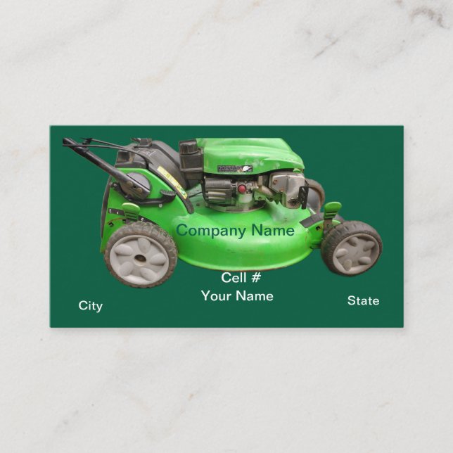 Small Engine Repair Service Business Card (Front)