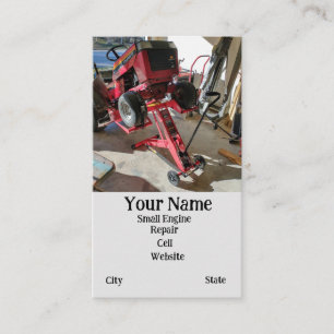 Small Engine Repair Service Business Card