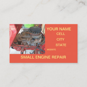  Small Engine Repair Shop Business Card