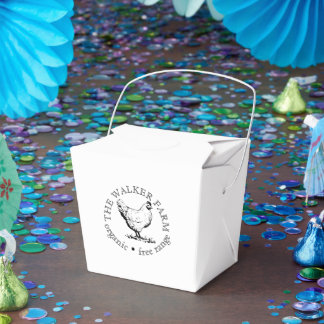 Small Farm Business Promotional Logo Favour Box