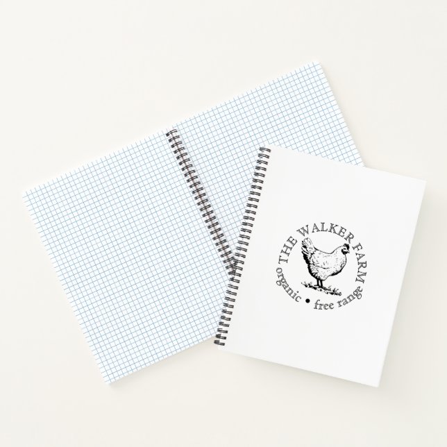 Small Farm Business Promotional Logo Notebook (Inside)
