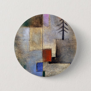 Small fir picture (1922) by paul klee 6 cm round badge