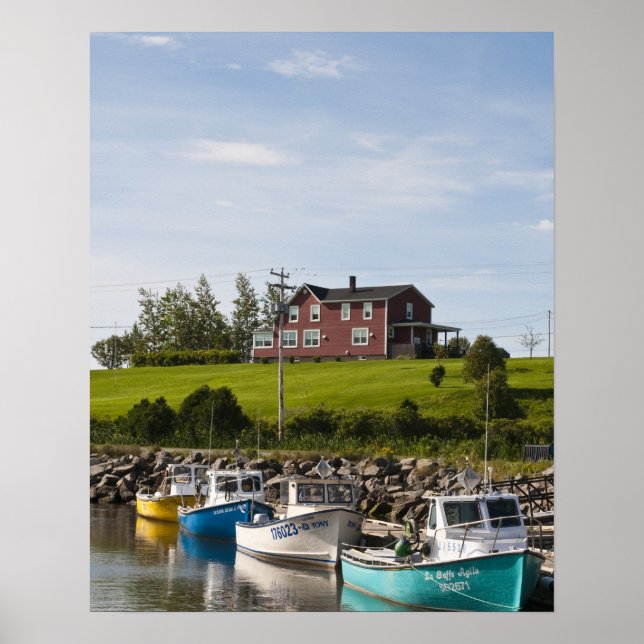 Small fishing village near Grande-Riviere, Poster (Front)