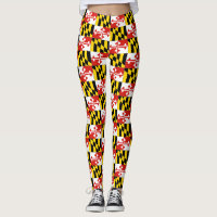 Small Flag Maryland Flag Leggings