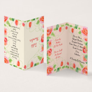 Small Floral Accented Business Card