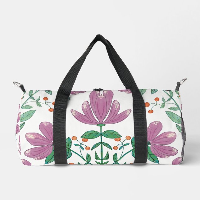Small Floral  Duffle Bag (Front)