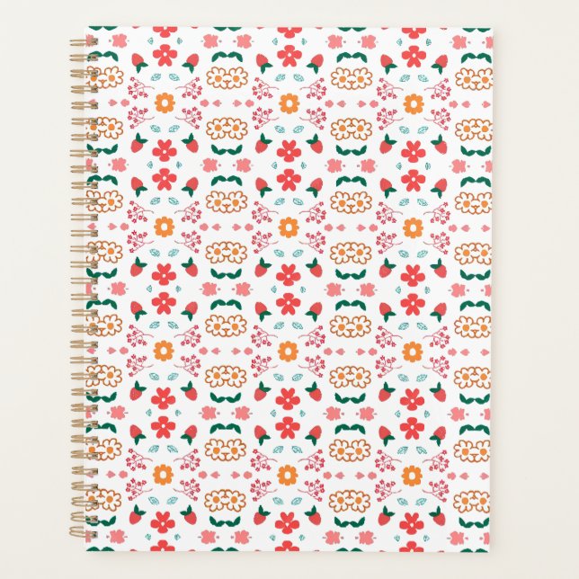 Small flower field note planner (Front)