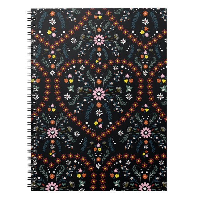 Small flower heart: fantasy seamless. notebook (Front)