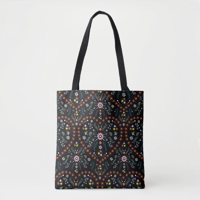 Small flower heart: fantasy seamless. tote bag (Front)