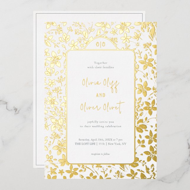 Small Flowers Wedding (Front/Back)