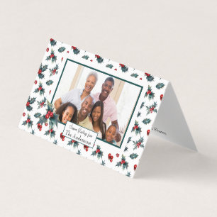 Small Folded Holiday Photo Card