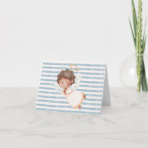 Small, Folded Thank You Card w/ Angel