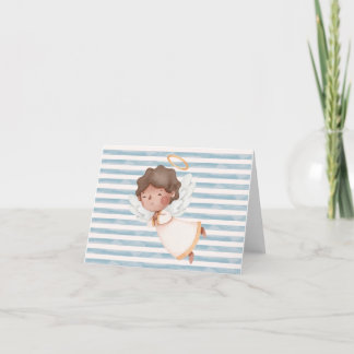 Small, Folded Thank You Card w/ Angel