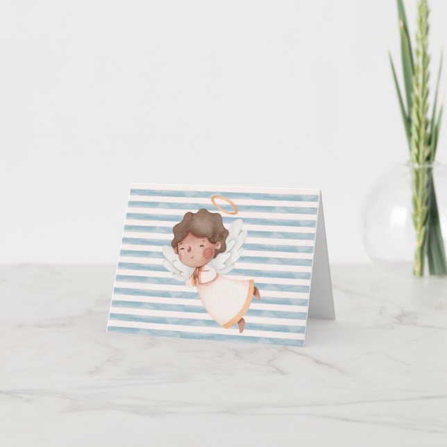 Small, Folded Thank You Card w/ Angel (Front)