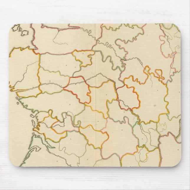 Small French Rivers Outline Mouse Pad (Front)