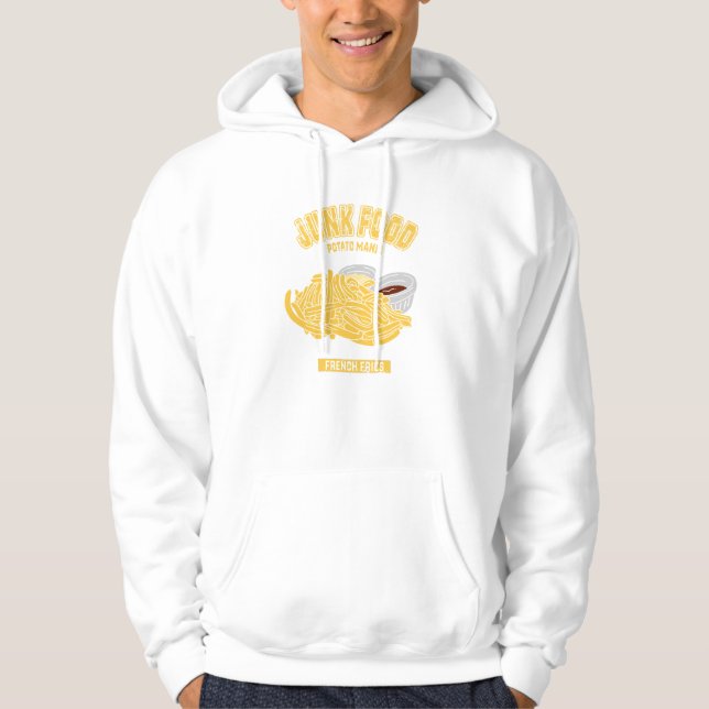 Small Fries (College Style Illustration) Hoodie (Front)