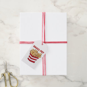 SMALL FRY Fast Food French Fries Baby Gift Tag