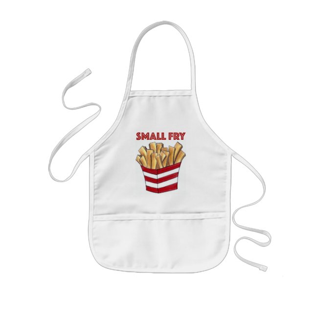 SMALL FRY Fast Food French Fries Chips Foodie Kid Kids Apron (Front)