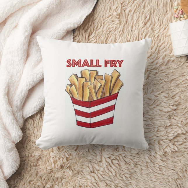 SMALL FRY Fast Food French Fries Foodie Cushion (Blanket)