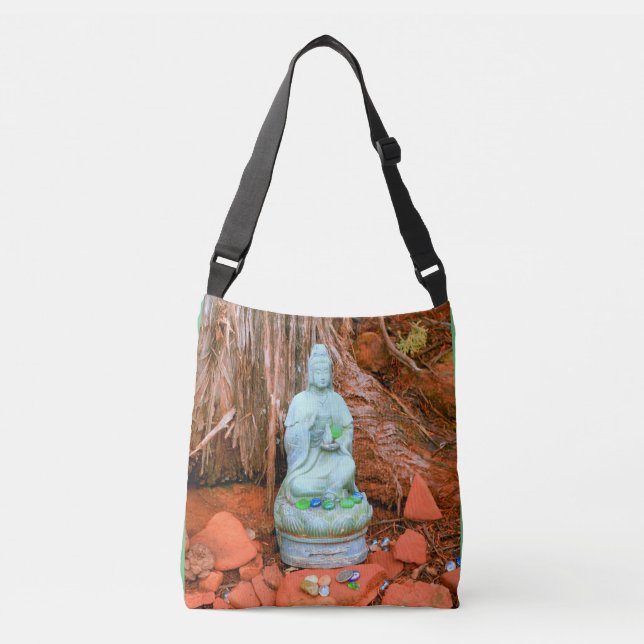small garden buddha crossbody bag (Front)